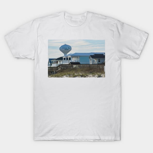 Ocean Isle Beach Water Tower 2 T-Shirt by KensLensDesigns